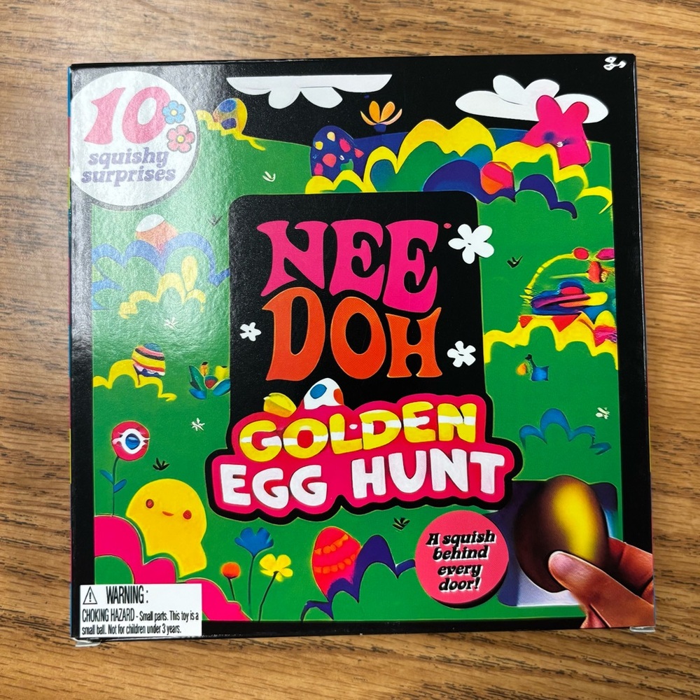 NeeDoh Golden Egg Hunt Squishy Toy - Green Box